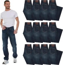 12 Pack Mens Wholesale Jeans Pants, Classic Fit Bulk Mens Denim, Assorted Sizes picture
