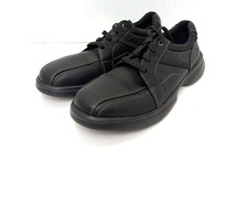 Clarks Bradley Walk Mens 10.5 M Black Leather Oxford Extreme Comfort Shoes picture