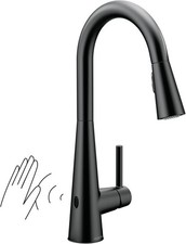 Moen Sleek 1.5 GPM Single Hole Pull Down Kitchen Faucet w MotionSense 7864EWBL picture