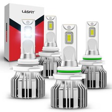 4x Lasfit 9005 9006 Combo LED Headlight High Low Beam Bulbs 6000K Cool White picture