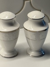 Lenox Opal Innocence Salt & Pepper Shakers Set Porcelain Made in USA  picture