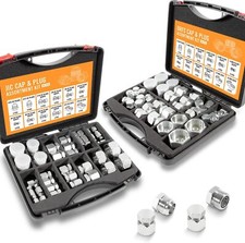 128Pcs JIC & ORFS Cap /Plug Assortment Kit, Hydraulic Hose Tube & Pipe Fittings picture