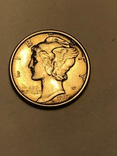 1937-S Mercury Silver Dime, Unc., Lot T-43739, . picture