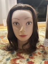 MARIANNA Cosmetology Style Training Head DRK BROWN Hair Mannequin MISS SUZIE KIN picture