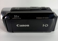 Canon VIXIA HF R300 HD Camcorder Black 51x Advanced Zoom Tested With Battery picture