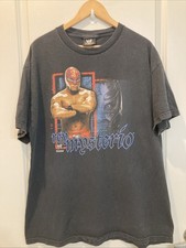 Vintage WWE Rey Mysterio Wrestling 2002  TShirt 619 Six One Nine WWF GRAIL SZ XL picture