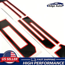 3D Tailgate Inserts Badge For 2018-2020 F-150 Letter Emblem Black Red Decal picture
