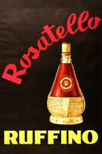 Wine White Red Rosatello Ruffino Italy Italia Drink Vintage Wall - POSTER 20x30 picture