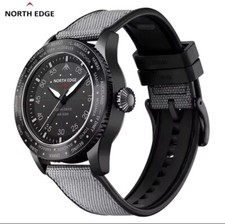 North Edge Solar Powered Watch For Men Military Sports Nylon Strap Waterproof picture