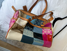 RARE Coach F14651 Multicolor Patchwork Satchel Spring 2010 Y2K Excellent picture