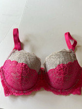 Victoria's Secret Dream Angels Floral Lace Bra 34DD Pink/Lavender picture