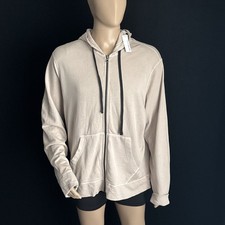James Perse Men 4 Cotton Full Zip Hoodie Made In USA Retail $295 picture