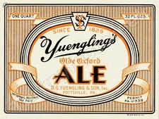 1934 Yuengling's Old Oxford Ale Beer Label 9