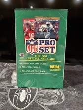 1990 NFL Pro Set Series 1 Sealed Wax Box – 36 Unopened Packs – Vintage Football picture