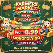 🔥🔥🔥Monopoly_Go FARNERS MARKET Partners Event Full Carry 80K Points🔥🔥🔥 picture