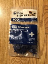 Tavy Basix 100 Pack Cross Tile Spacers 3/16in 5mm - Blue - **NEW** picture