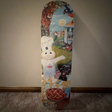 FW22 SUPREME PILLSBURY DOUGHBOY SKATEBOARD DECK PICNIC BOX LOGO STICKER RED picture