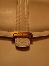 Salvatore Ferragamo Beige Leather Handbag picture