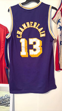 adidas Los Angeles Lakers Wilt Chamberlain #13 Jersey XL Purple Yellow White picture