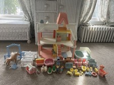 Vintage 1991 Playskool Victorian Dollhouse w/ Dolls & Accessories picture