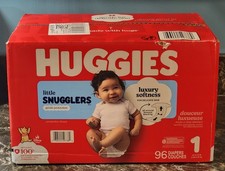 Huggies Little Snugglers Diapers Size 1, 96 Count, Up to 14 lb picture