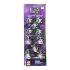 Pirate Skull 10 Blinking Or Steadily Burning Light Set picture