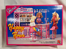 VINTAGE GLORIA HAPPY HOUR DRINKING BAR W/ STAND & STOOLS NIB (L112) picture