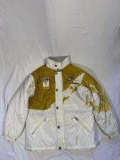Vintage 1998 Nagano Olympic Sports Winter Mizuno Jacket White And Gold Ski Large picture