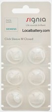 Signia Medium Closed Click Sleeves for RIC and SILK Products. Formerly Siemens. picture