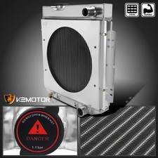 Fits 1964-1966 Ford Mustang 1960-1965 Falcon V8 3 Row Radiator+Fan Shroud Design picture