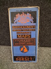 Bartholomews Vintage Half Inch Ordnance Survey Cloth Map Of Dorset picture