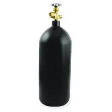 Uniweld N40 Empty Fuel Cylinder, Nitrogen, 40 Cu Ft, Cga 580, 22.5 In H picture