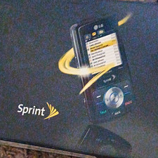 LG LX290 Black Bar Phone Sprint CDMA 128GB 1.3MP Camera GPS Open Box picture