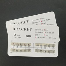 100 Sets Dental Orthodontic Metal Brackets MIM Monoblock Mini Roth 022 345 hooks picture