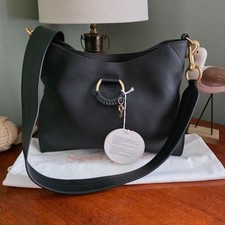 See by Chloe Joan Small Top Handle Bag Black Leather Shoulder Purse picture