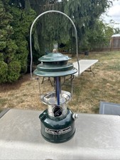 Coleman The Powerhouse Green Camping Lantern 1986 Only Holds Pressure No Globe picture