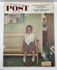 The Saturday Evening Post Young Lady with Shiner May 23 1953 Complete Magazine picture