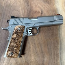Graveguard 1911 Full Size custom made wooden grips picture