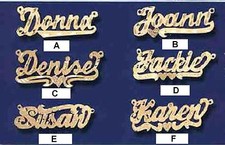 PERSONALIZED SINGLE 14K GOLD PLATED ANY NAME ANY STYLE PLATE NECKLACE US SELLER picture