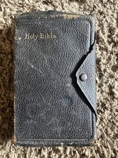 Antique Cambridge Holy Bible KJV Minion 24mo c. 1916–1923 Snap Cover Maps picture