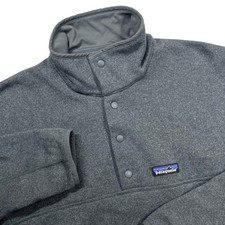 Patagonia Better Sweater Snap-T Men Large Grey Fleece Pullover Jacket 25580 picture