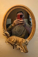 Pristine LE 2003 Mill Creek Studios Mountain Lion Mirror Wildlife Cougar Puma picture