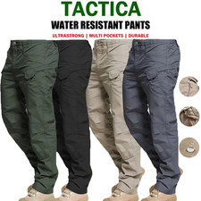 US Men Tactical Cargo Pants Soldier Straight-fit Work Combat Trousers Outdoor picture