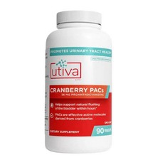 Utiva, Urinary Tract Health Cranberry PACs Supplement, 90 Capsules picture