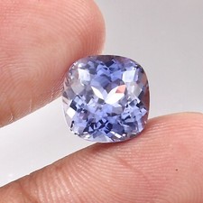 AAA 10x10 MM Natural Flawless Ceylon Blue Sapphire Cushion Cut Loose Gemstone picture