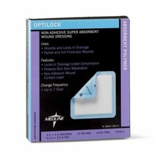 Medline OptiLock Nonadhesive Super Absorbent Wound Dressings 4