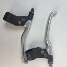 Vintage Shimano BL-MT60 Brake Levers Pair 22.2mm Black Aluminum Japan MTB picture