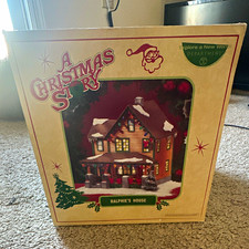 Department 56 A Christmas Story Village Ralphie's House Lighted Ceramic Box picture