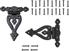 Alleluia Antique Cast Iron Vintage Heavy Duty T Hinges (5.3