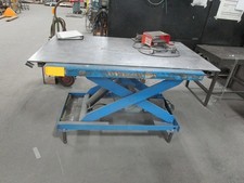 2000 LB Electric Lift Table 36x60 Steel Deck 120V Foot Pedal Scissor picture